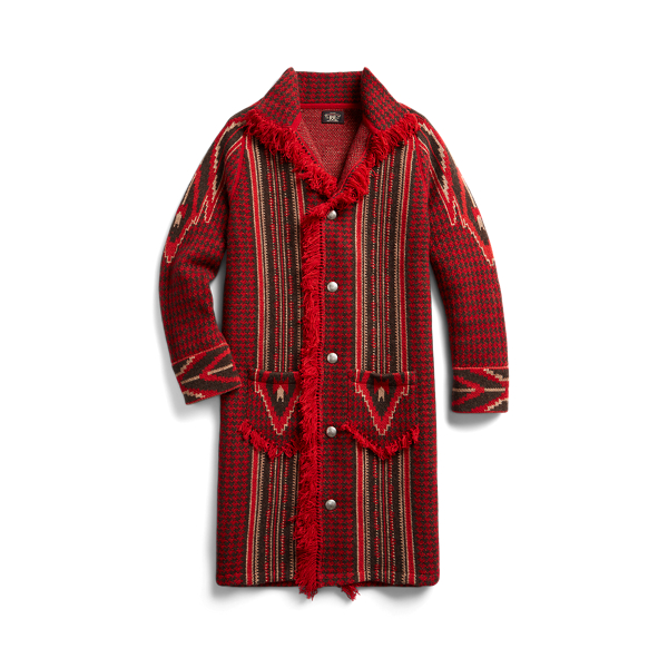 Gabardina de jacquard con flecos RRL en 1