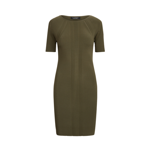 Rib-Knit Sweater Dress Lauren 1