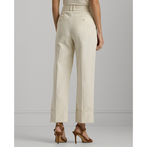7/8-Hose aus Baumwollstretch Lauren Petite in Mascarpone-Creme 5