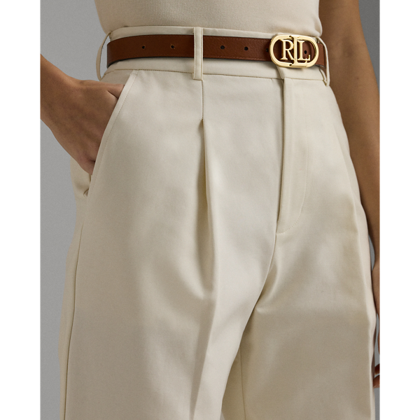 7/8-Hose aus Baumwollstretch Lauren Petite in Mascarpone-Creme 6