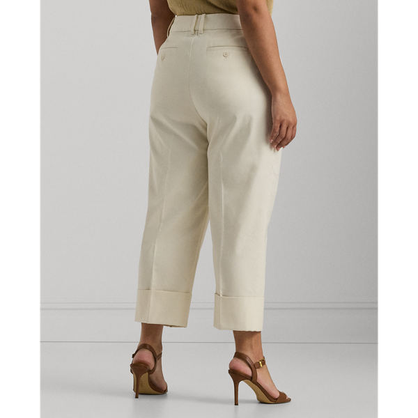 7/8-Hose aus Baumwollstretch Lauren Woman in Mascarpone-Creme 5