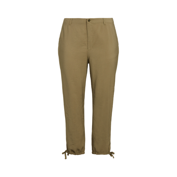 Twill Tapered Ankle Pant Lauren Woman 1