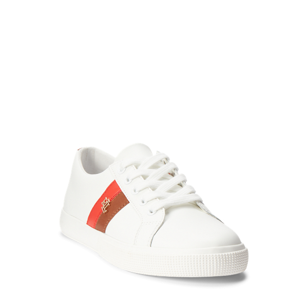 Snow White/Tangerine Janson II Action Leather Trainer Lauren 2