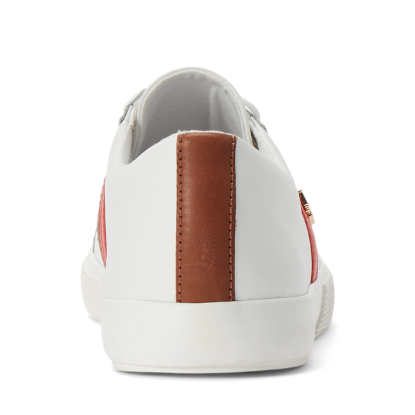 Snow White/Tangerine Janson II Action Leather Trainer Lauren 3
