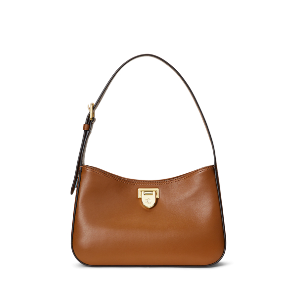 Ralph lauren tan leather bag online