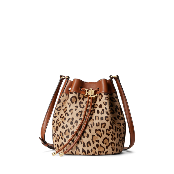 Sac seau moyen Andie en poil de vachette