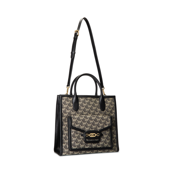 Monogram Jacquard Large Symone Tote Bag