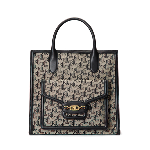 Monogram Jacquard Large Symone Tote Bag