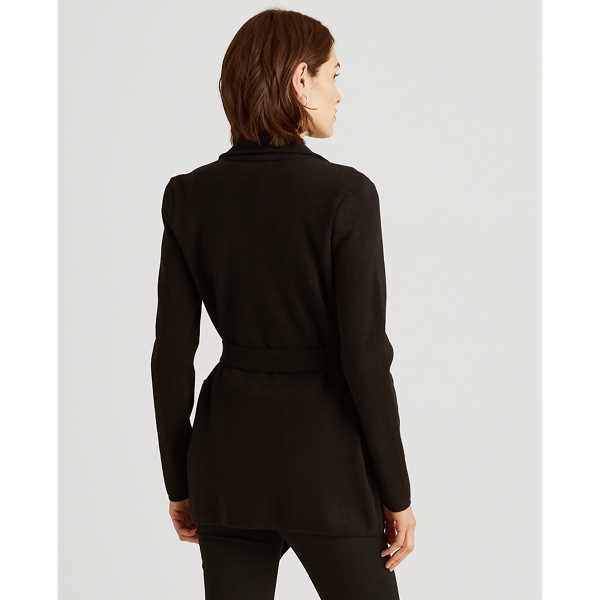 Polo Black Belted Cotton-Blend Blazer Lauren Petite 5