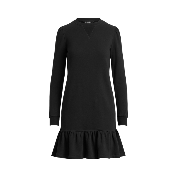 Fleece Drop-Waist Sweatshirt Dress