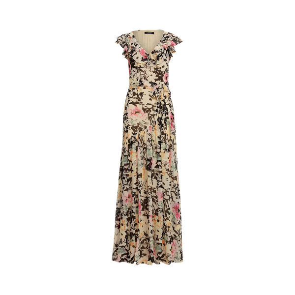 Floral Chiffon Gown Lauren 1