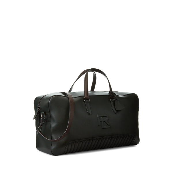 Reisetasche aus gestepptem Kalbsleder Purple Label in Gr&uuml;n 3