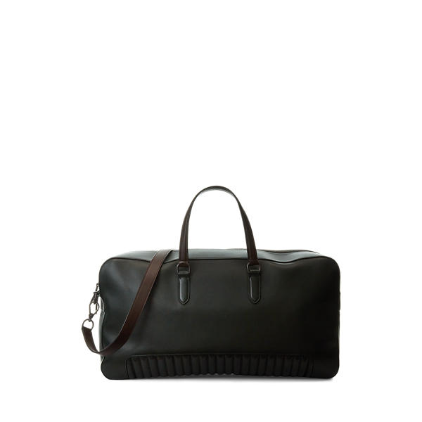 Reisetasche aus gestepptem Kalbsleder Purple Label in Gr&uuml;n 4