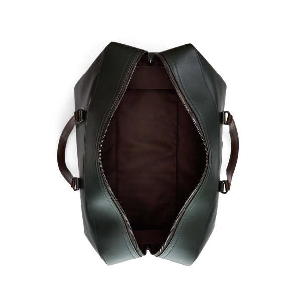 Reisetasche aus gestepptem Kalbsleder Purple Label in Gr&uuml;n 5