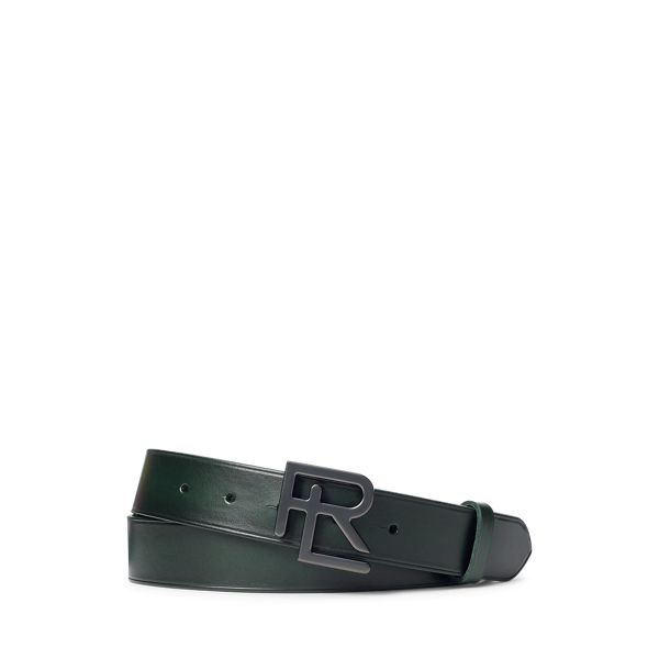 Racing Green RL-Buckle Leather Belt Purple Label 1