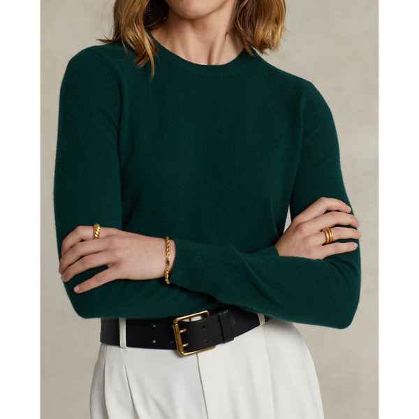 College Green Washable Cashmere Jumper Polo Ralph Lauren 6