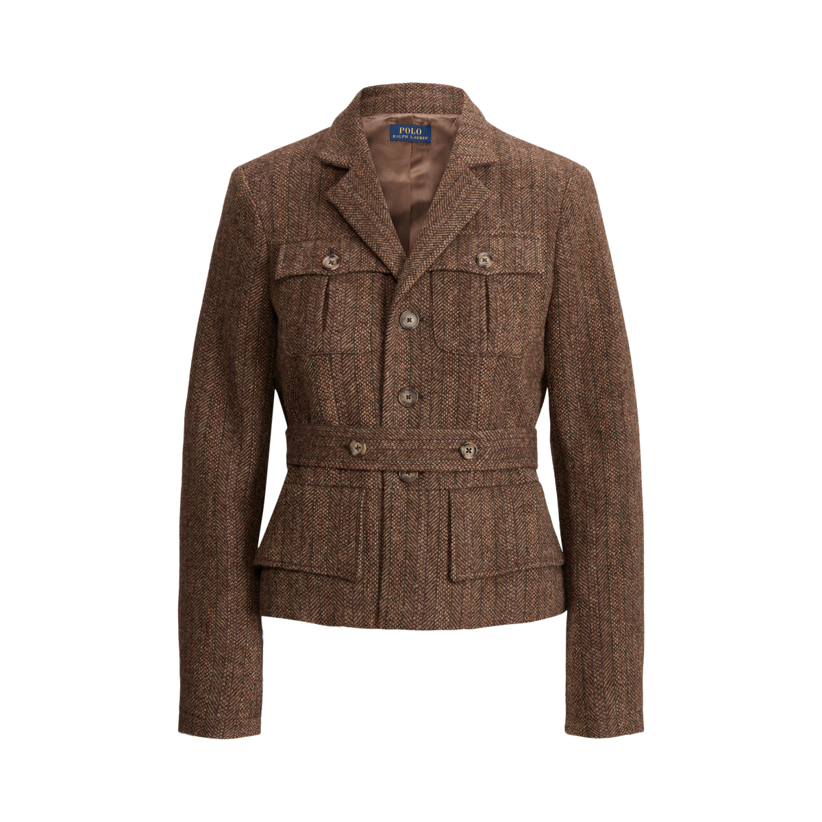 Belted tweed jacket best sale