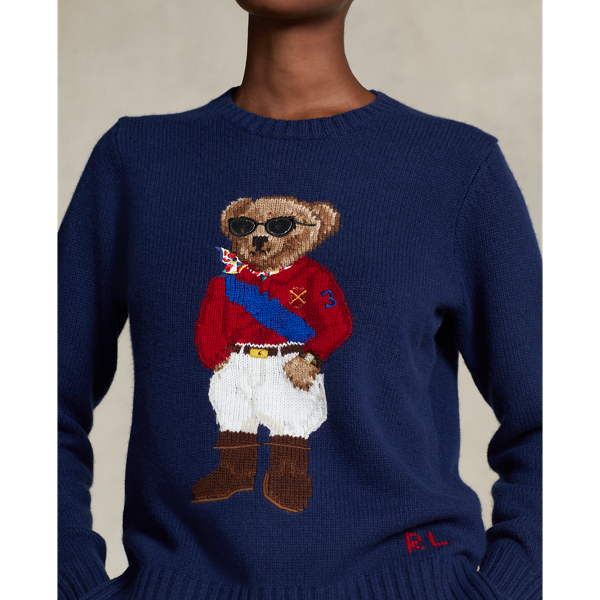 Pullover mit Jockey Polo Bear Polo Ralph Lauren in Refined Navy Multi 6