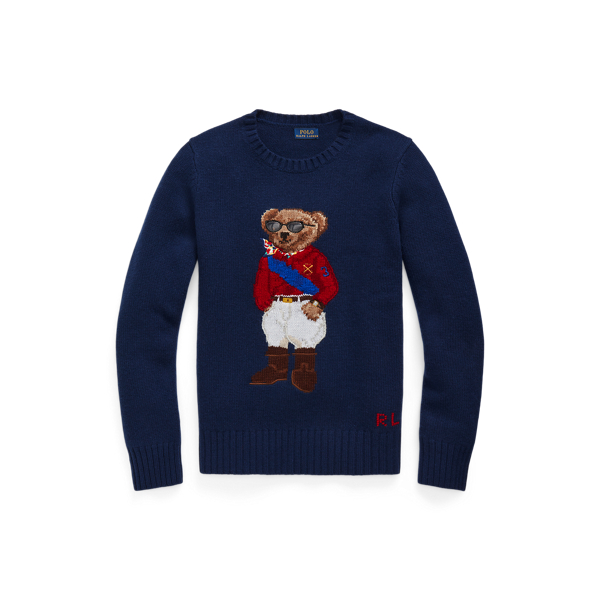 Pullover mit Jockey Polo Bear Polo Ralph Lauren in Refined Navy Multi 2