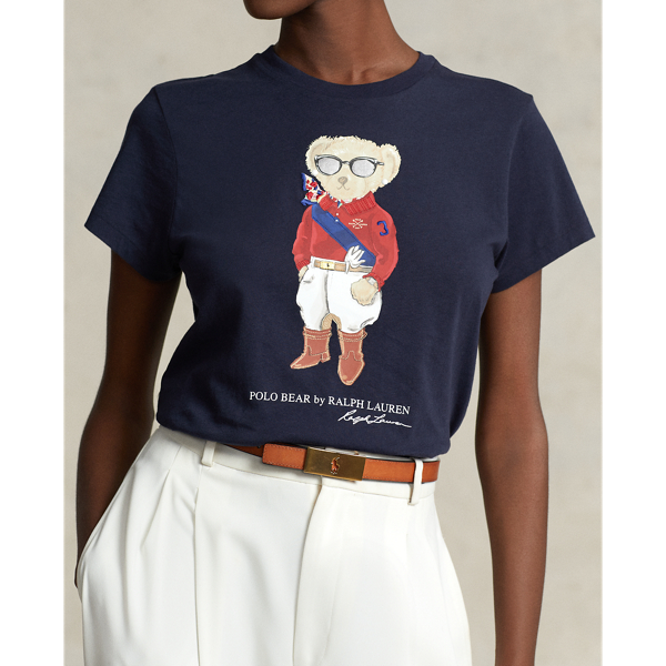 Jersey-T-Shirt mit Jockey Polo Bear Polo Ralph Lauren in J&auml;ger-Navy 6