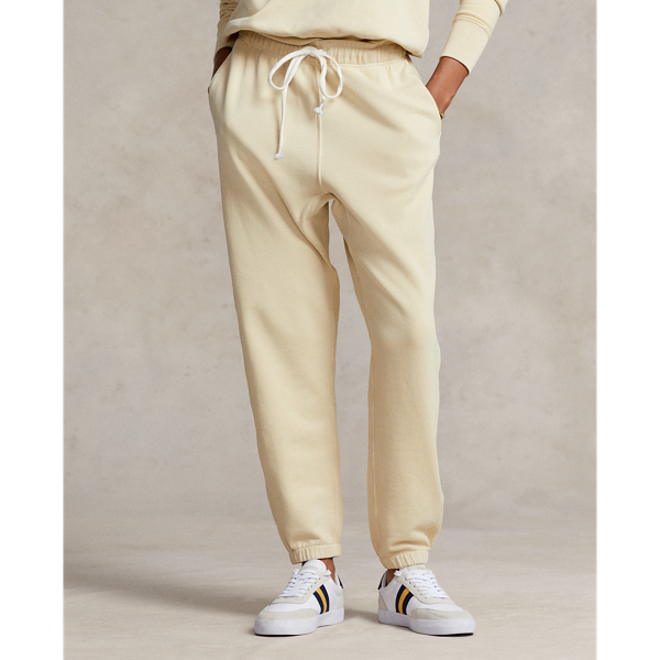 Pantaloni da jogging in cotone biologico Polo Ralph Lauren in &Eacute;cru 3