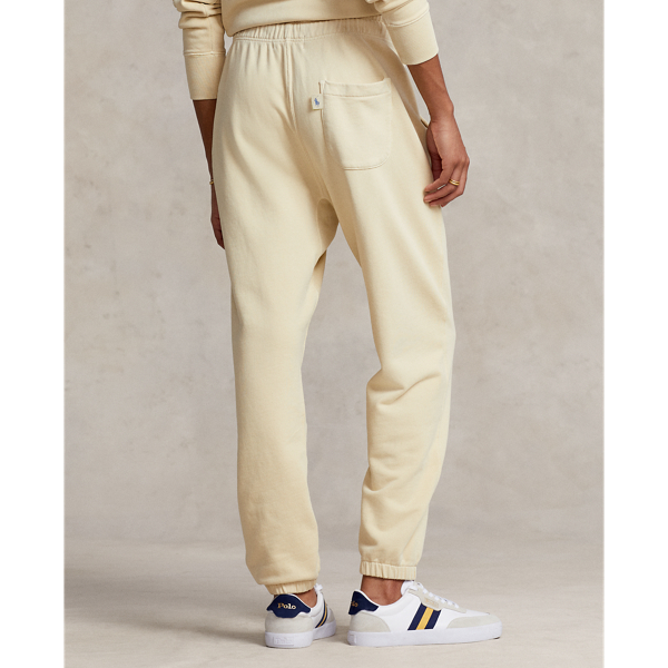 Pantaloni da jogging in cotone biologico Polo Ralph Lauren in &Eacute;cru 4