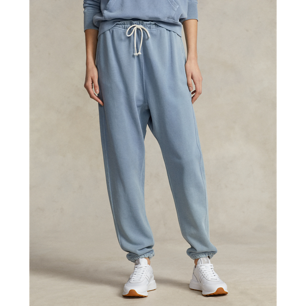 Indigo Organic Cotton Fleece Jogger Polo Ralph Lauren 4