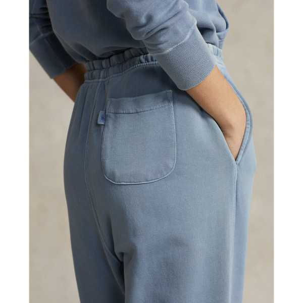 Indigo Organic Cotton Fleece Jogger Polo Ralph Lauren 6