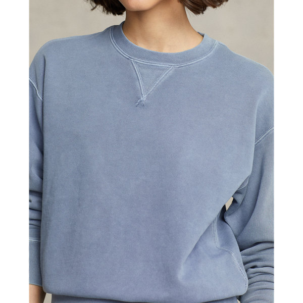 Indigo Organic Cotton Crewneck Sweatshirt Polo Ralph Lauren 6