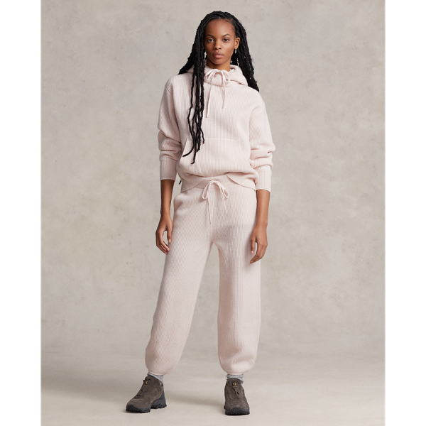 Kapuzenpullover aus Kaschmir RLX in Alabaster Pink 4