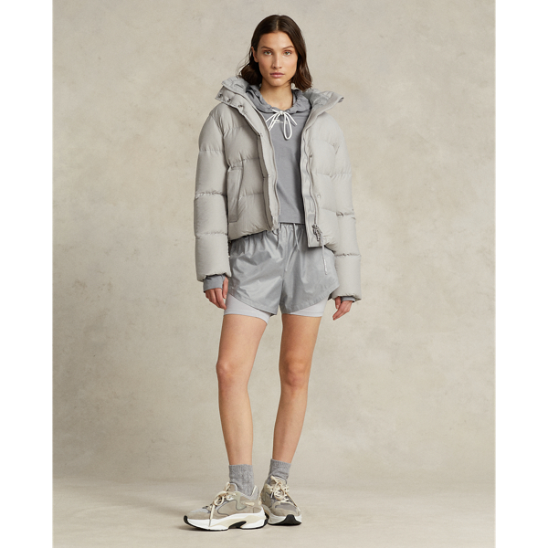 Doudoune &agrave; capuche r&eacute;sistante &agrave; l'eau RLX en Nickel clair 3