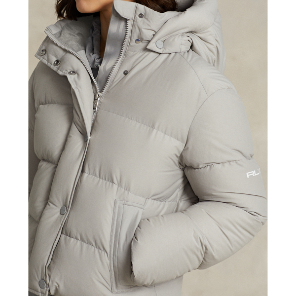 Doudoune &agrave; capuche r&eacute;sistante &agrave; l'eau RLX en Nickel clair 5