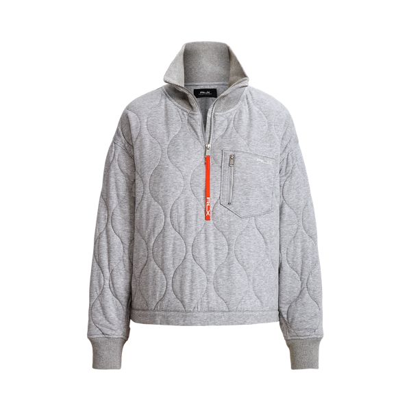 Oversize Quilted Half-Zip Pullover RLX 1
