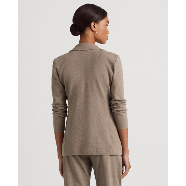 Truffle Heather Tubular-Trim Blazer Lauren 5