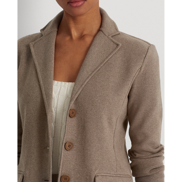 Truffle Heather Tubular-Trim Blazer Lauren 6
