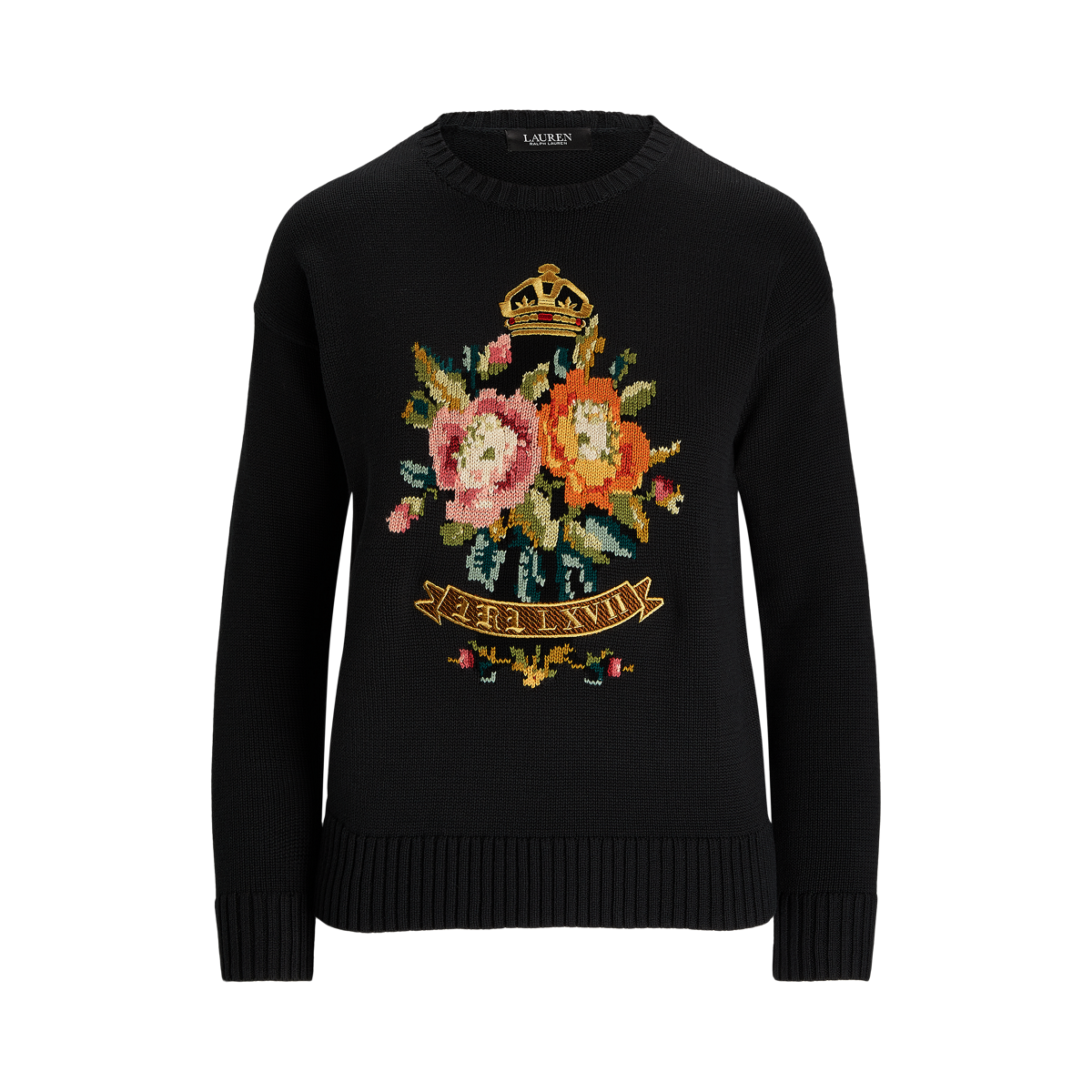 Intarsia-Knit Cotton-Blend Sweater Intarsia-Knit Cotton-Blend Sweater