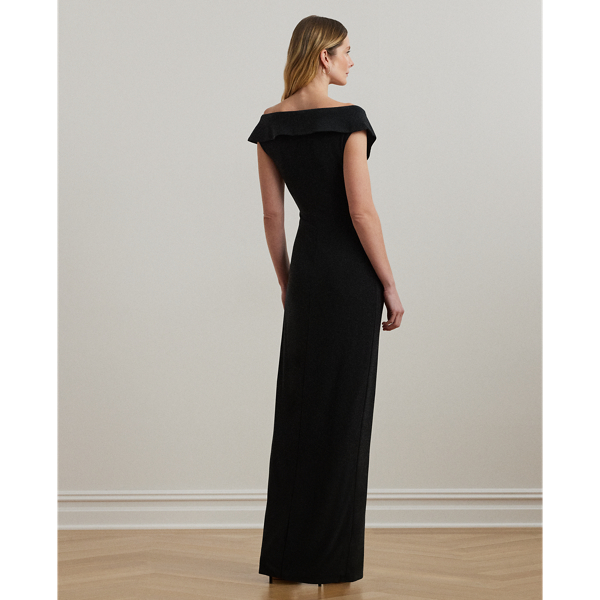 Jersey Off-the-Shoulder Gown