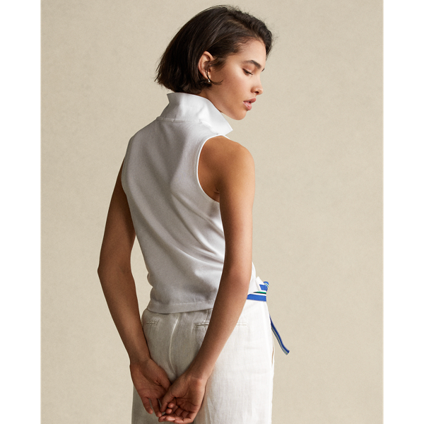Polo Ralph Lauren 白色 修身版型短版 Polo 衫 5