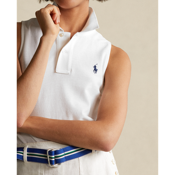 Polo Ralph Lauren 白色 修身版型短版 Polo 衫 6