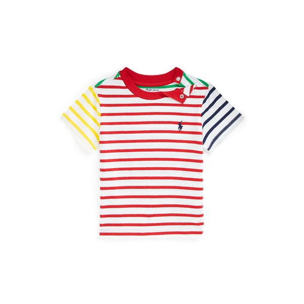 Katoenen jersey T-shirt met kleurvlakken