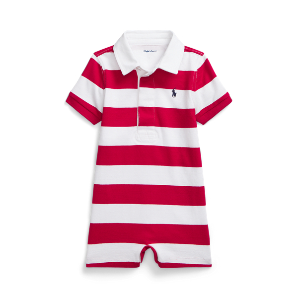 Striped Cotton Rugby Shortall Baby Boy 1