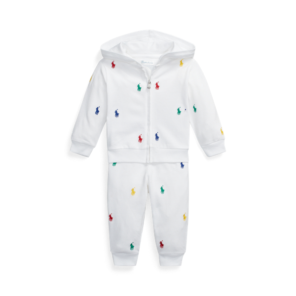 Polo Pony Mesh Hoodie and Trouser Set