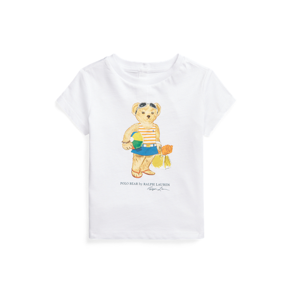 Polo Bear Cotton Jersey Tee Baby Girl em 1