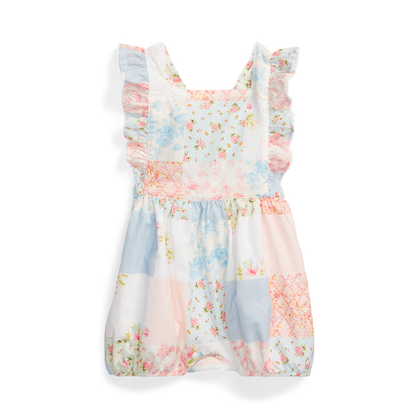 Patchwork Cotton Bubble Shortall