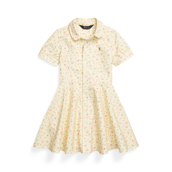 Floral Cotton Oxford Shirtdress