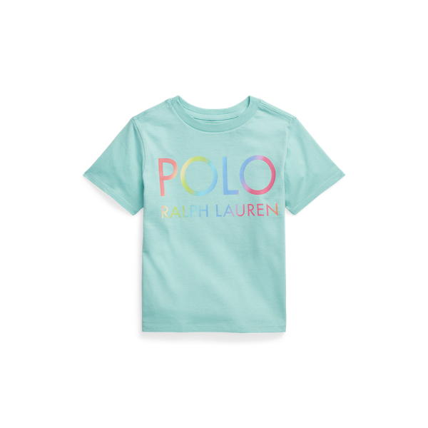 Ombre katoenen jersey T-shirt met logo
