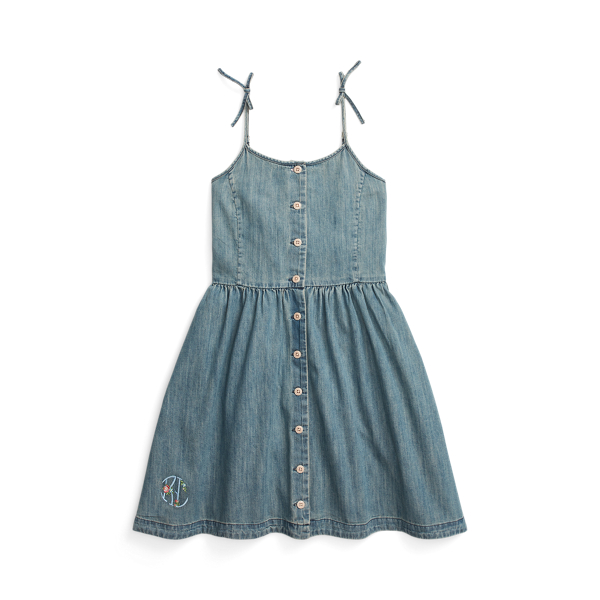 Robe en denim de coton