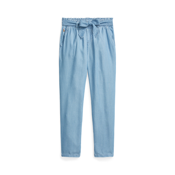 Indigo-Dyed Paperbag Trouser
