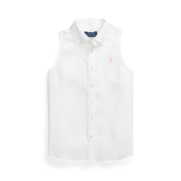 Camisa sin mangas de lino
