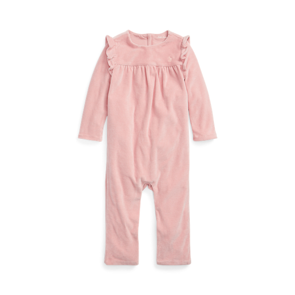 Velours overall met ruches Baby Girl in 1